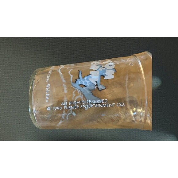 Set of 2 Tom 8 Jerry Welch’s Jelly Glasses 1990's Turner Entertainment Vintage - Picture 4 of 4